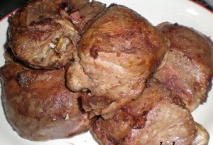 Carrilleras ensalsa-setas
