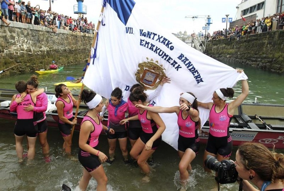 La bandera de la Concha de 2014 para San Juan